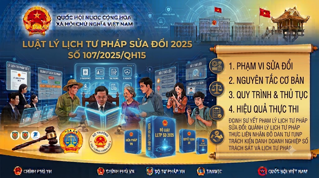 Luật Lý lịch tư pháp sửa đổi 2025, số 107/2025/QH15